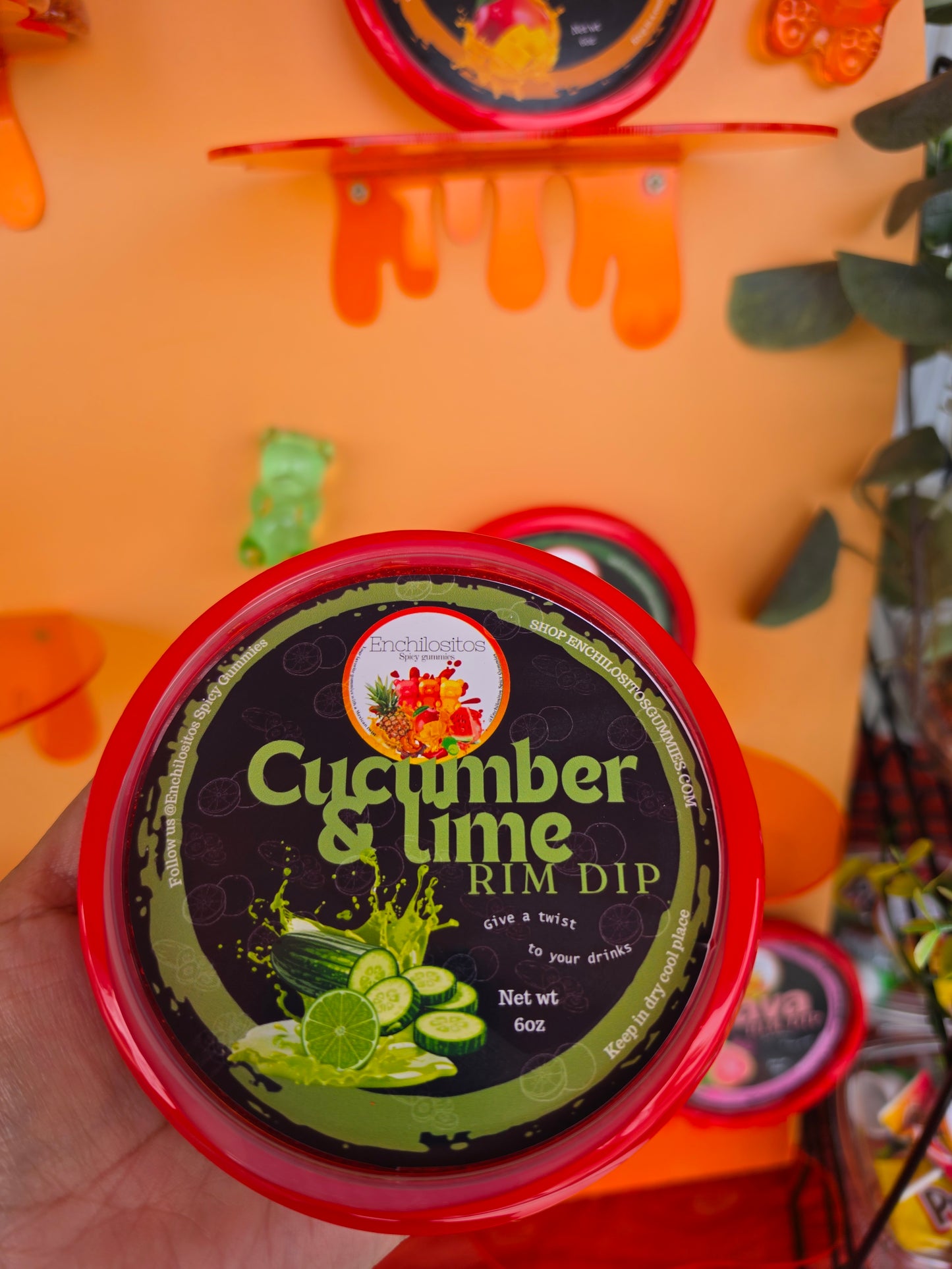 Cucumber and lime rim dip